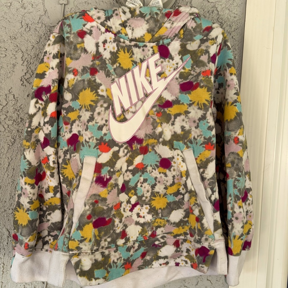 Girls Youth Nike Multi Color Hoodie Sweater Size Xs